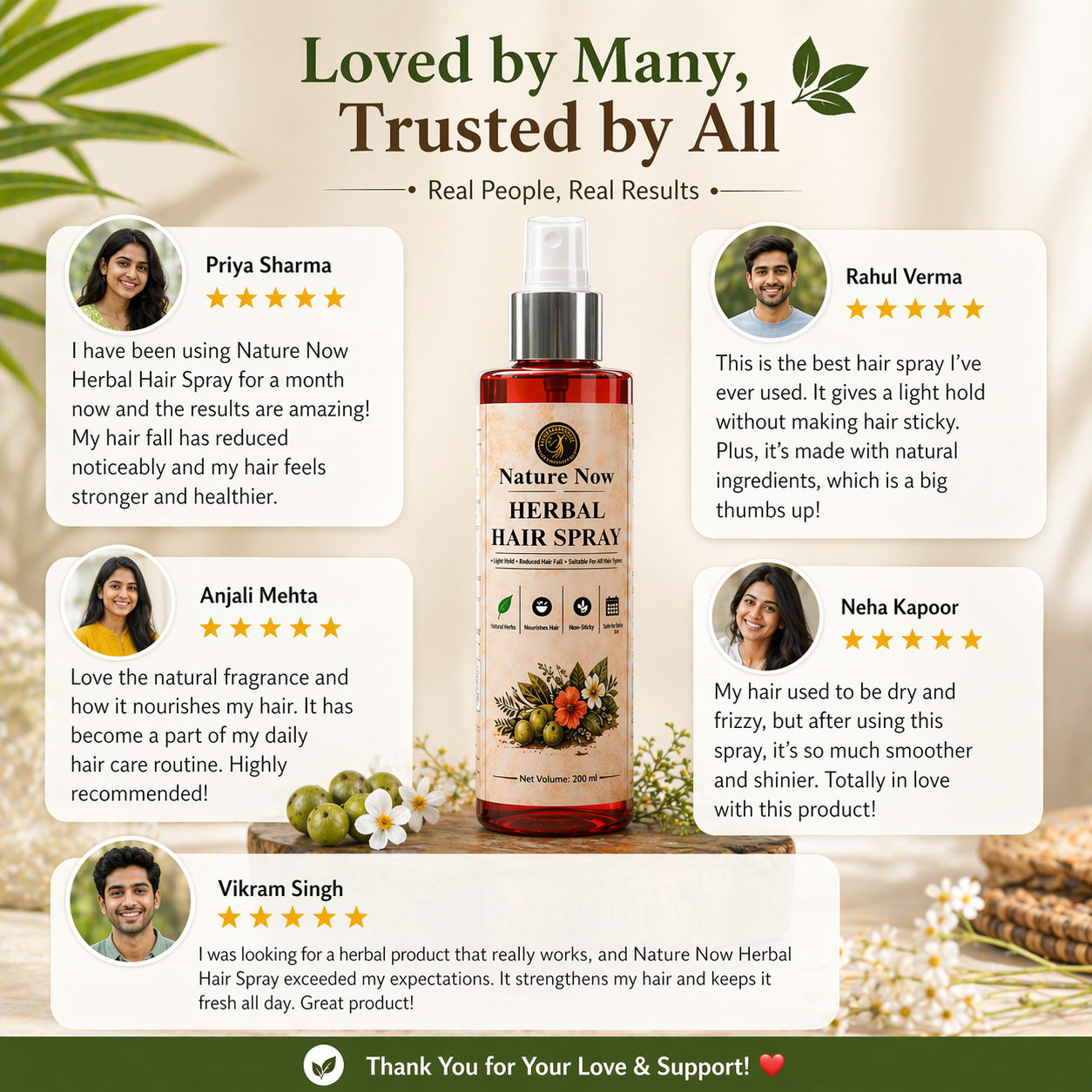 Nature Now Herbal Hair Spray
