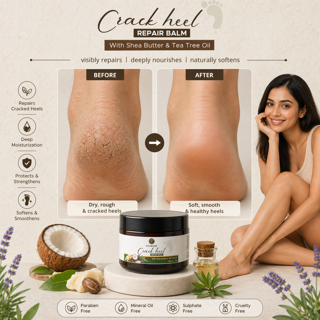Crack Heel Repair Balm