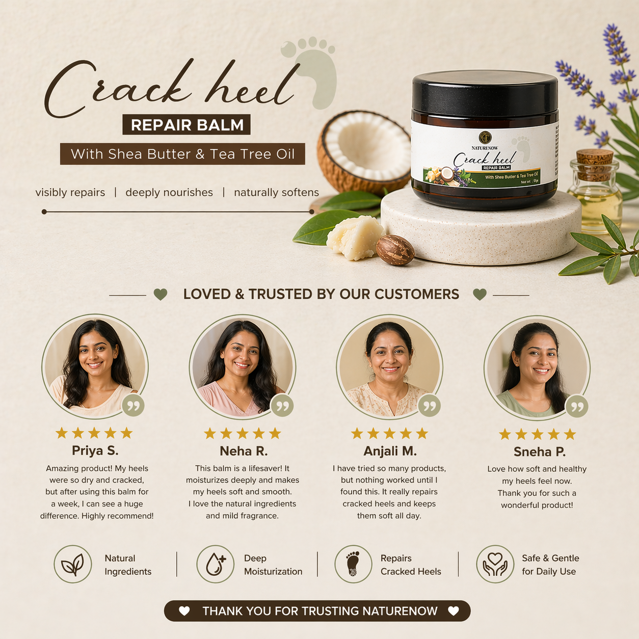 Crack Heel Repair Balm