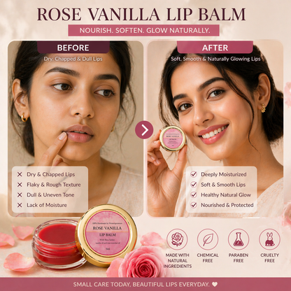 Rose Vanilla Lip Balm