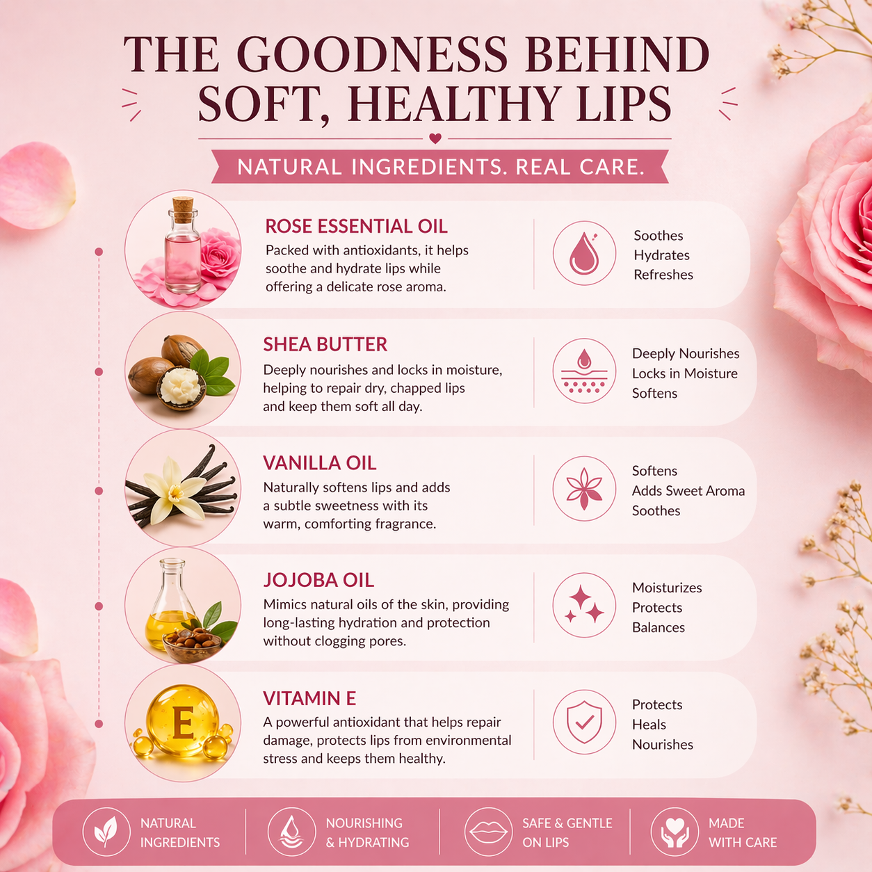 Rose Vanilla Lip Balm
