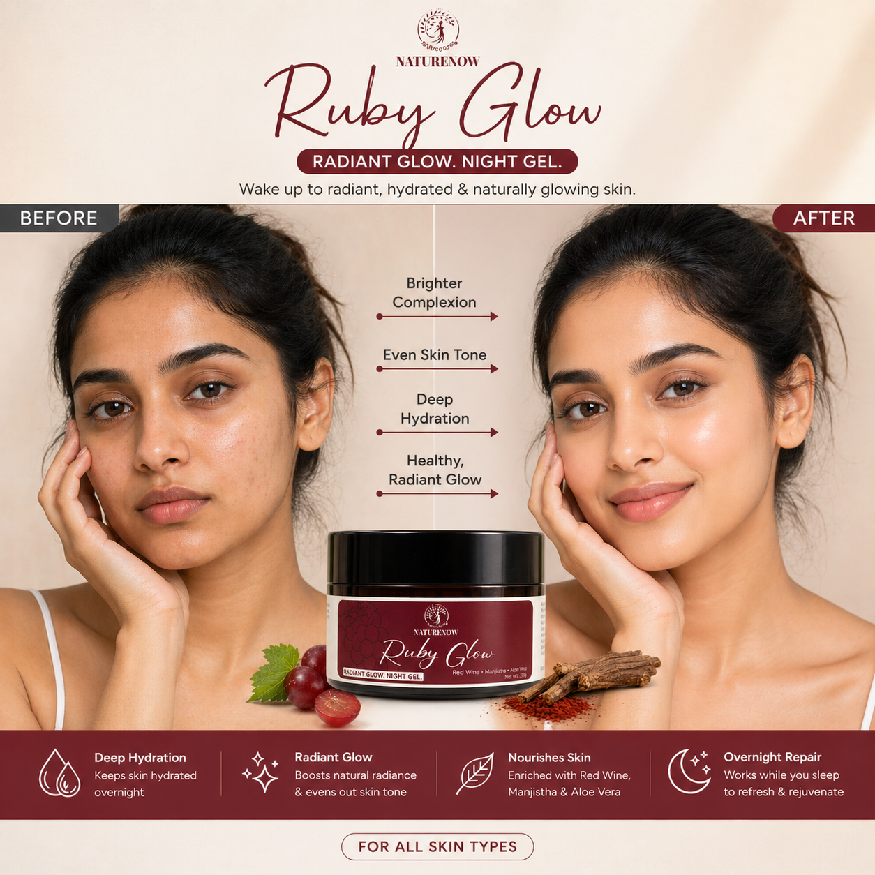 Ruby Glow Radiant Night Gel