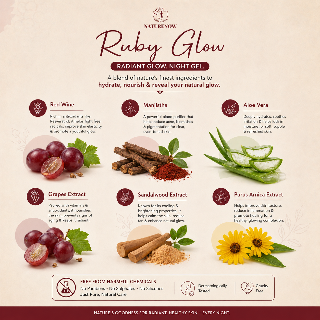Ruby Glow Radiant Night Gel