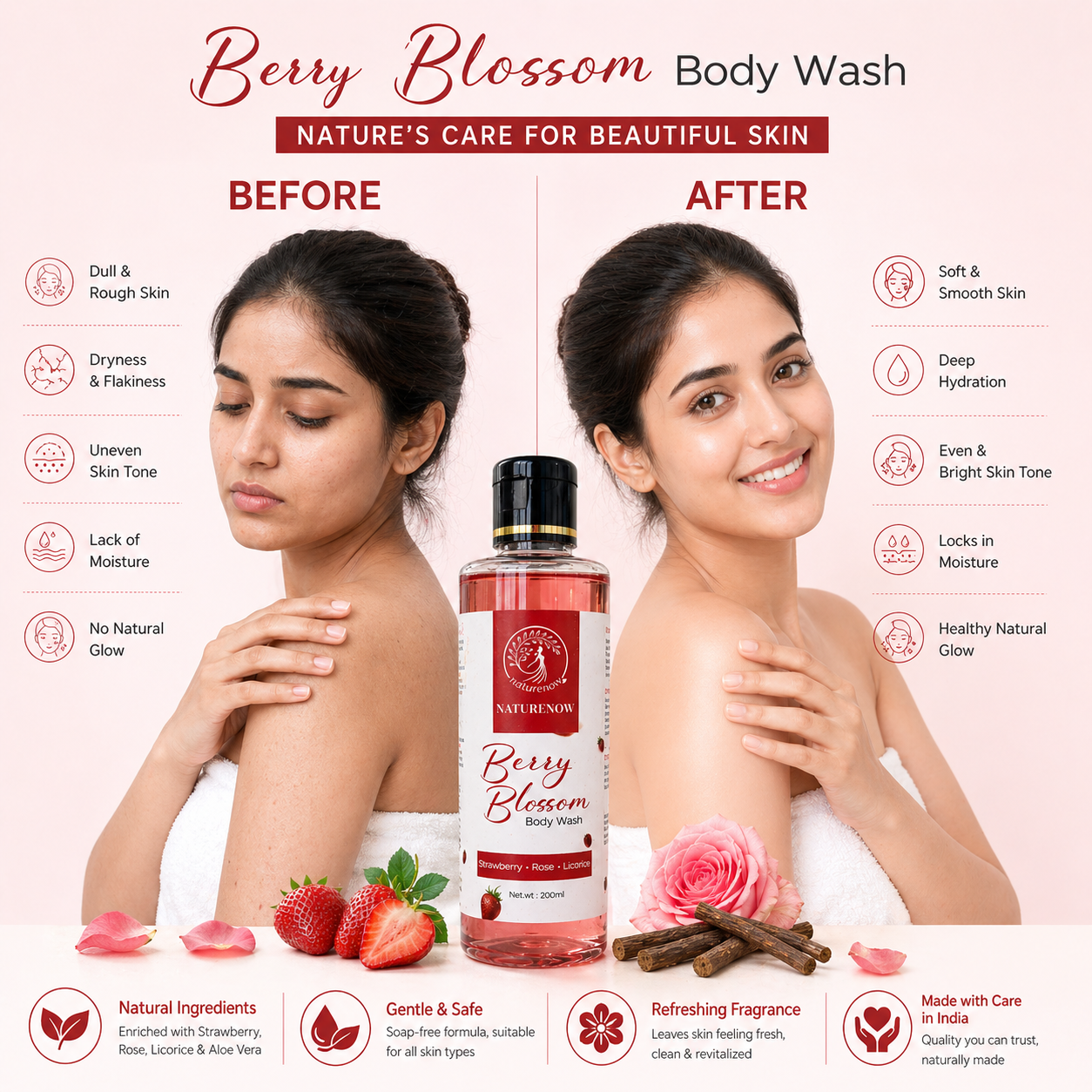 Berry Blossom Body Wash (200ml)