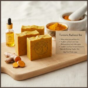 Home turmeric soap