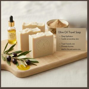 Home olive oil tea tree travel soap